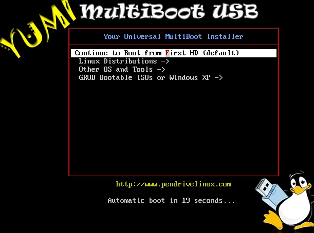 Hacer un usb multibooteable con Yumi 5
