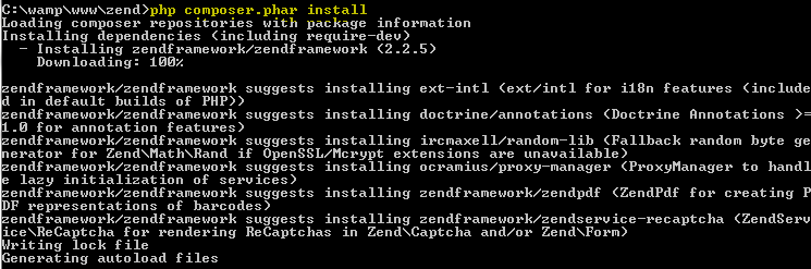 Instalar Zend Framework 2 en Wamp